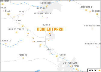 map of Rohnert Park