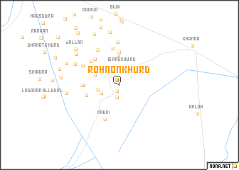 map of Rohnon Khurd