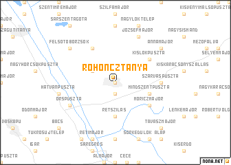 map of Rohoncztanya