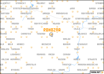 map of Rohozná