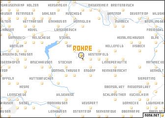 map of Röhre