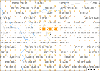 map of Röhrnbach