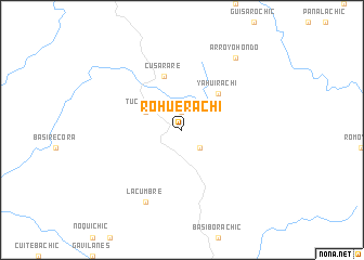 map of Rohuérachi