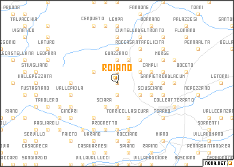 map of Roiano