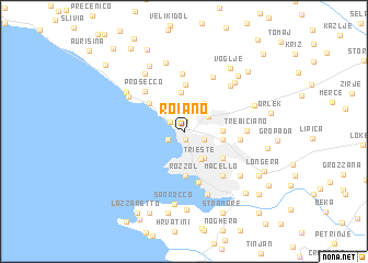 map of Roiano