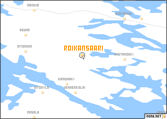 map of Roikansaari