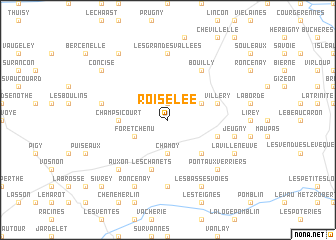 map of Roiselée