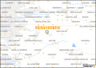 map of Roissy-en-Brie