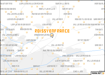 map of Roissy-en-France