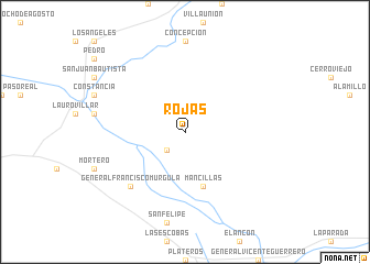 map of Rojas