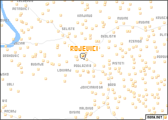 map of Rojevići