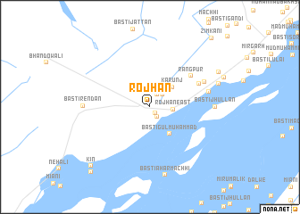 map of Rojhān
