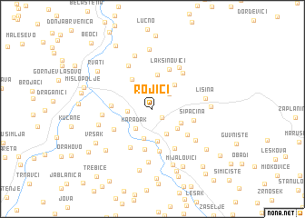 map of Rojići