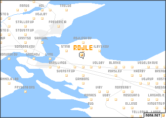 map of Røjle