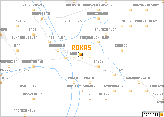 map of Rókás