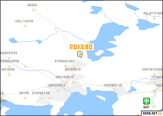 map of Rökebo