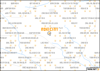 map of Rokiciny