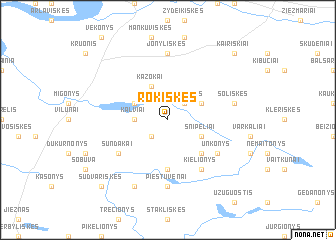 map of Rokiškės