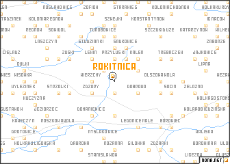 map of Rokitnica