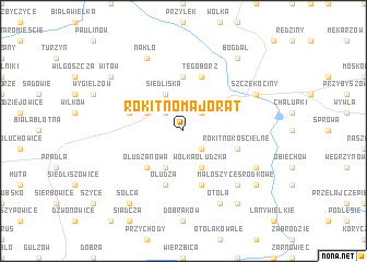 map of Rokitno-Majorat