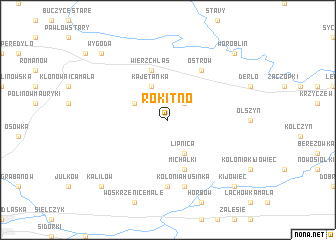 map of Rokitno