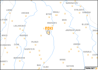 map of Roķi