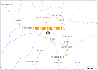 map of Rokone al Arab