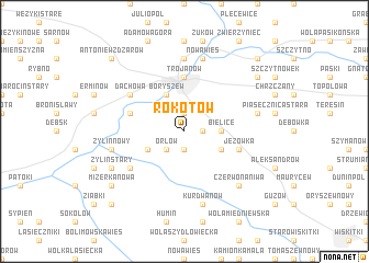 map of Rokotów