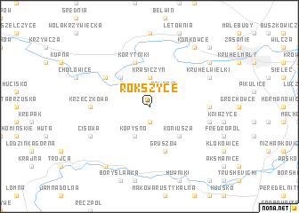 map of Rokszyce