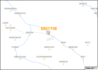 map of Rokytne