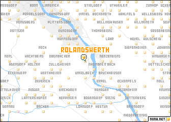 map of Rolandswerth