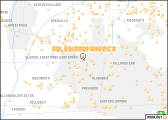 map of Roles Inn of America