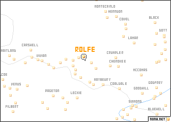 map of Rolfe