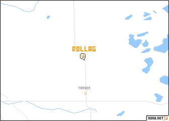 map of Rollag