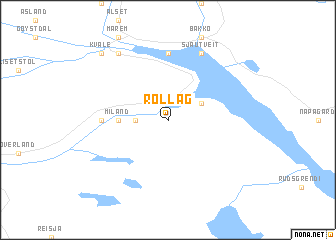 map of Rollag