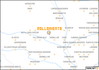 map of Rollamienta