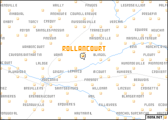 map of Rollancourt