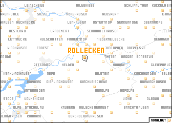 map of Röllecken