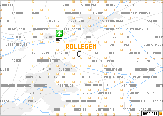 map of Rollegem