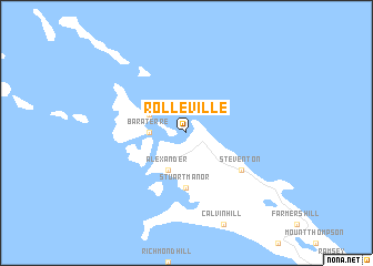 map of Rolleville