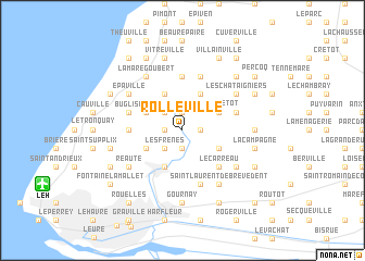 map of Rolleville