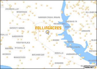 map of Rolling Acres