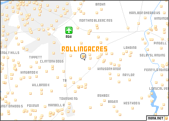 map of Rolling Acres