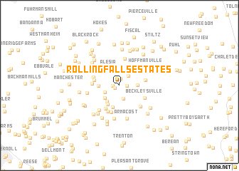 map of Rolling Falls Estates