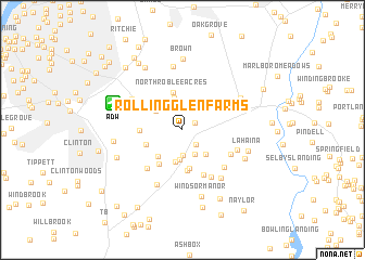 map of Rolling Glen Farms