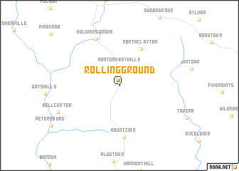 map of Rolling Ground