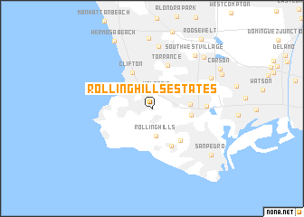 map of Rolling Hills Estates