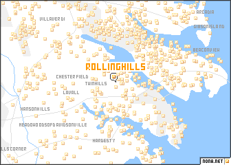 map of Rolling Hills