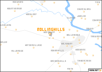 map of Rolling Hills