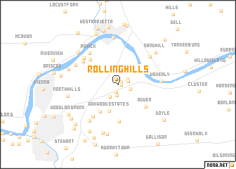 map of Rolling Hills